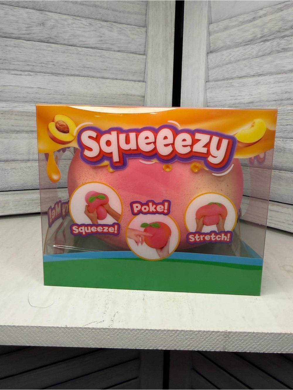 Squeezy Pink Peach Squishy Toy